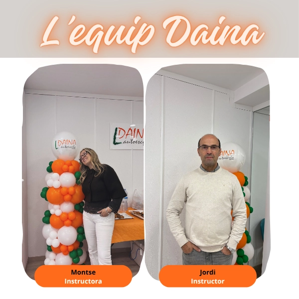 Instructors Daina Centelles. T'ajuden a aconseguir el teu permís de conduir